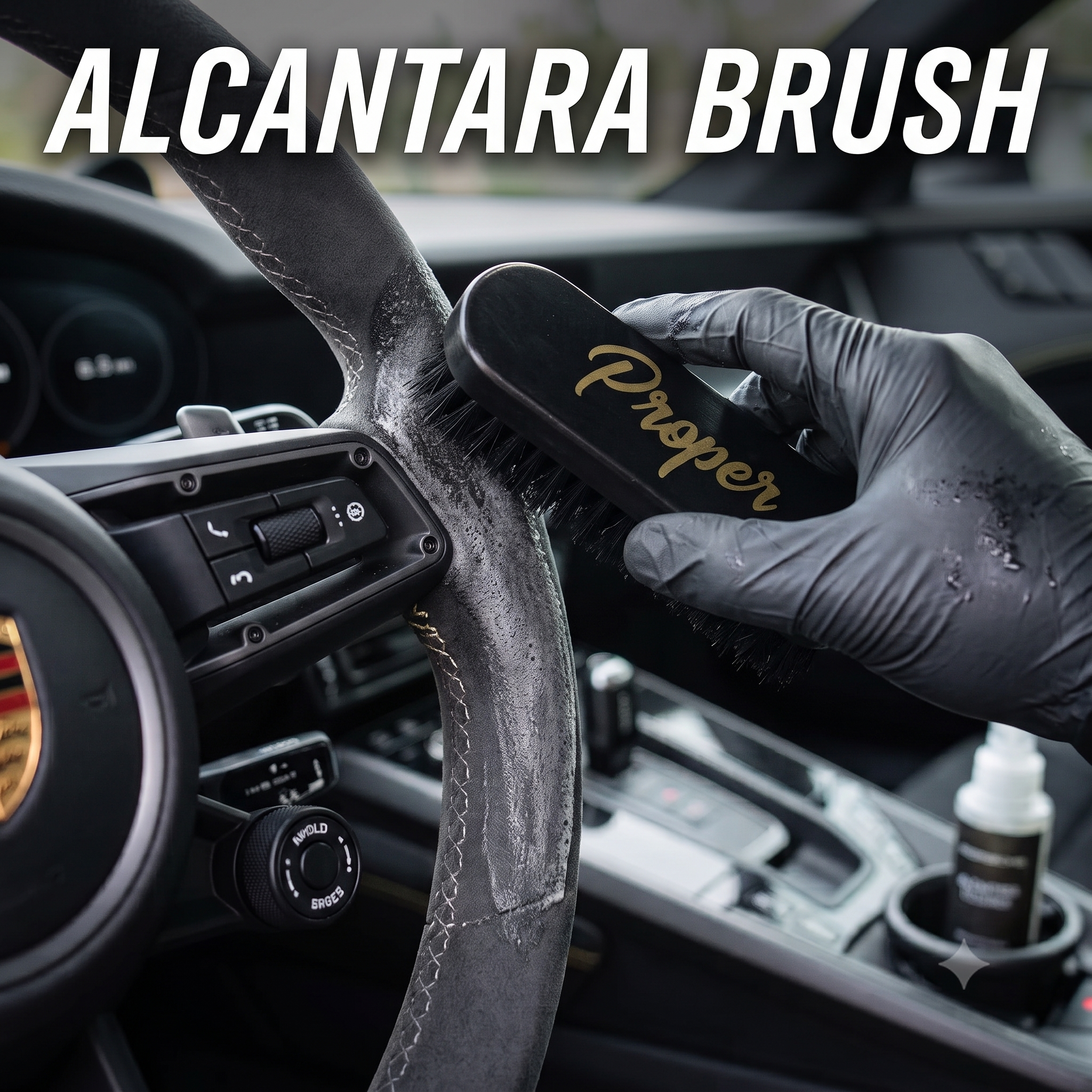 Leather & Alacantara Brush Set