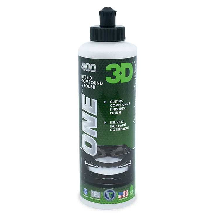 3D Car Care 3D ONE POLISH 16oz in use - professional detailing application