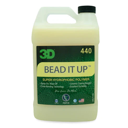 3D Car Care 3D BEAD IT UP GALLON in use - professional detailing application