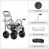 The garden hose cart has a unique guide system and the high-quality materials,which can hold up to 250 feet of 5/8 inch hose.