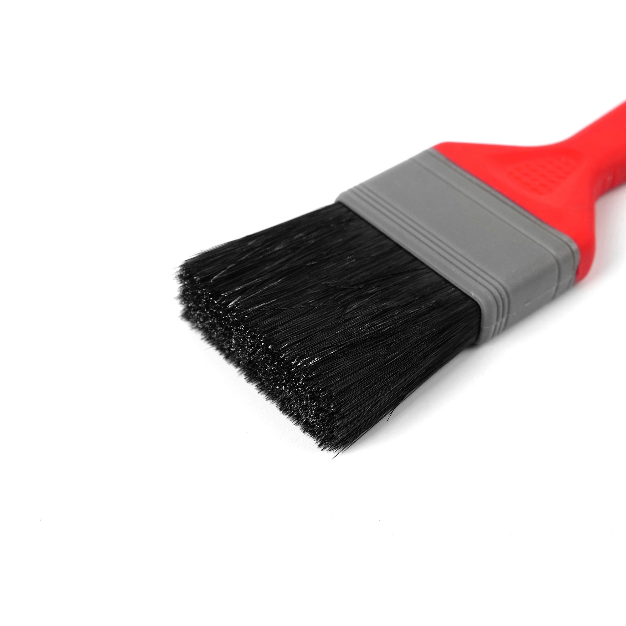 Flat Detailing Brushes The Flat Detailing Brush is a versatile tool designed to tackle a variety of detailing tasks. Its ergonomic design, soft-grip handle