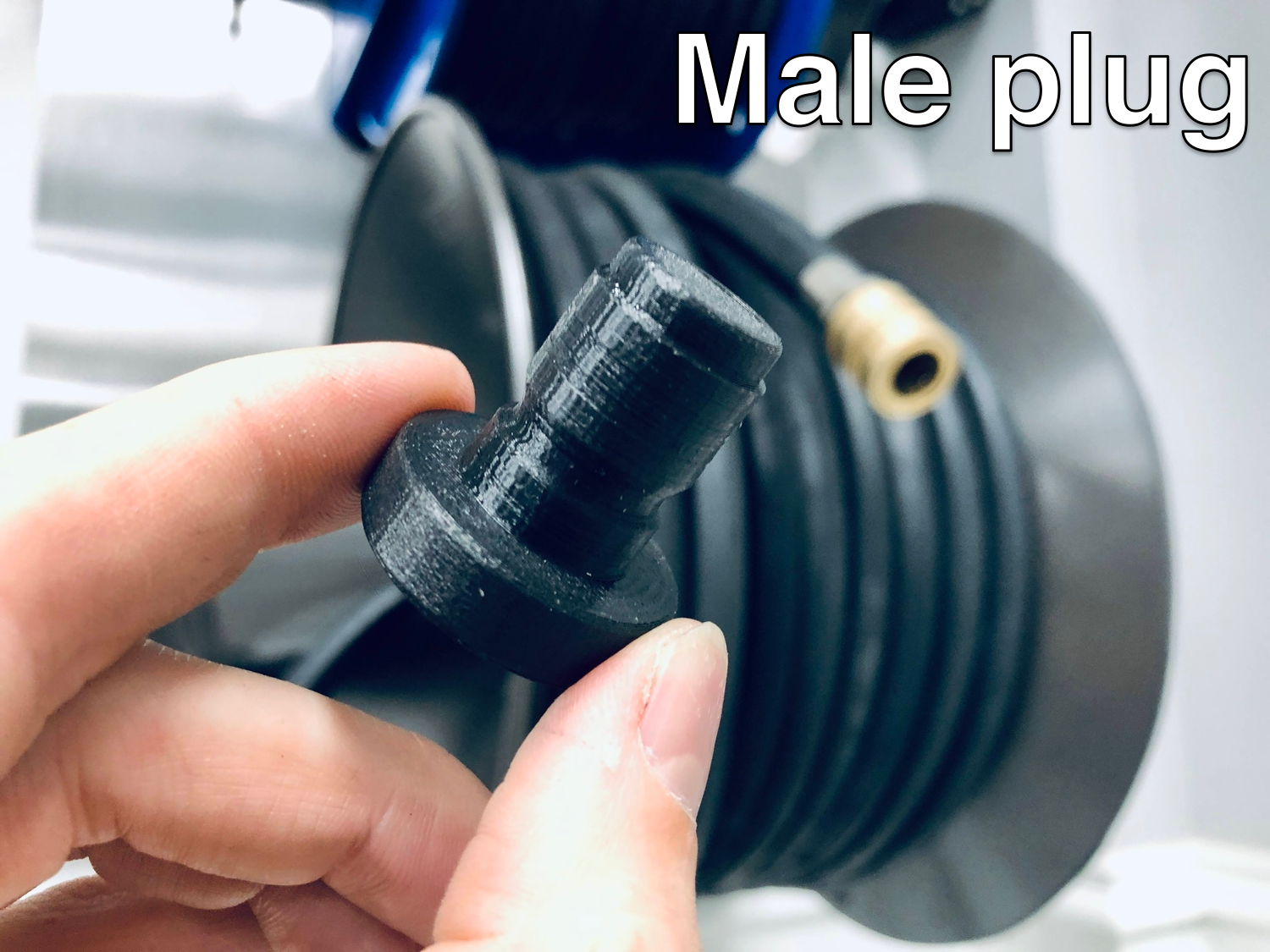 Stubby Nozzle Co. DribbleStopper Plug for Pressure Washer & Garden Hose Quick Disconnect Fittings - detail shot 6