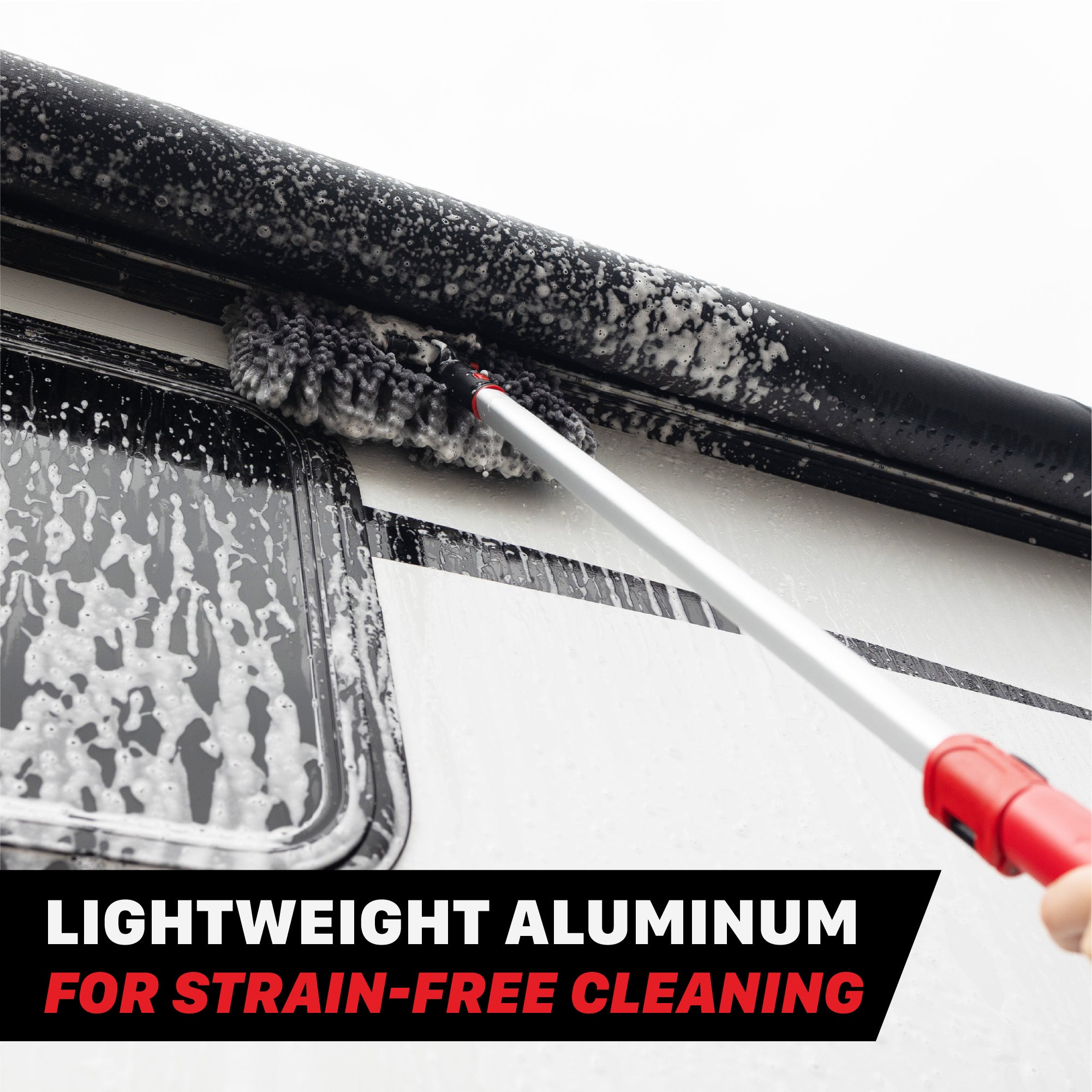 Car Wash Tool Extendable Wash Mitt for Large Vehicles Our premium car wash tool, the IncrediStick, is a telescopic car wash mop that conquers unreachable grime