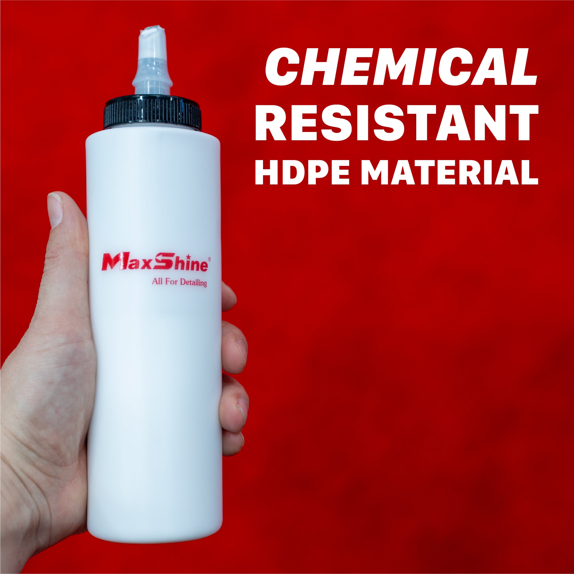 Dispenser Bottle Compound, Polish, Wax, & More Compound Polish Wax Dispenser Bottle with Self Cleaning Cap was designed for effortless and efficient dispensing