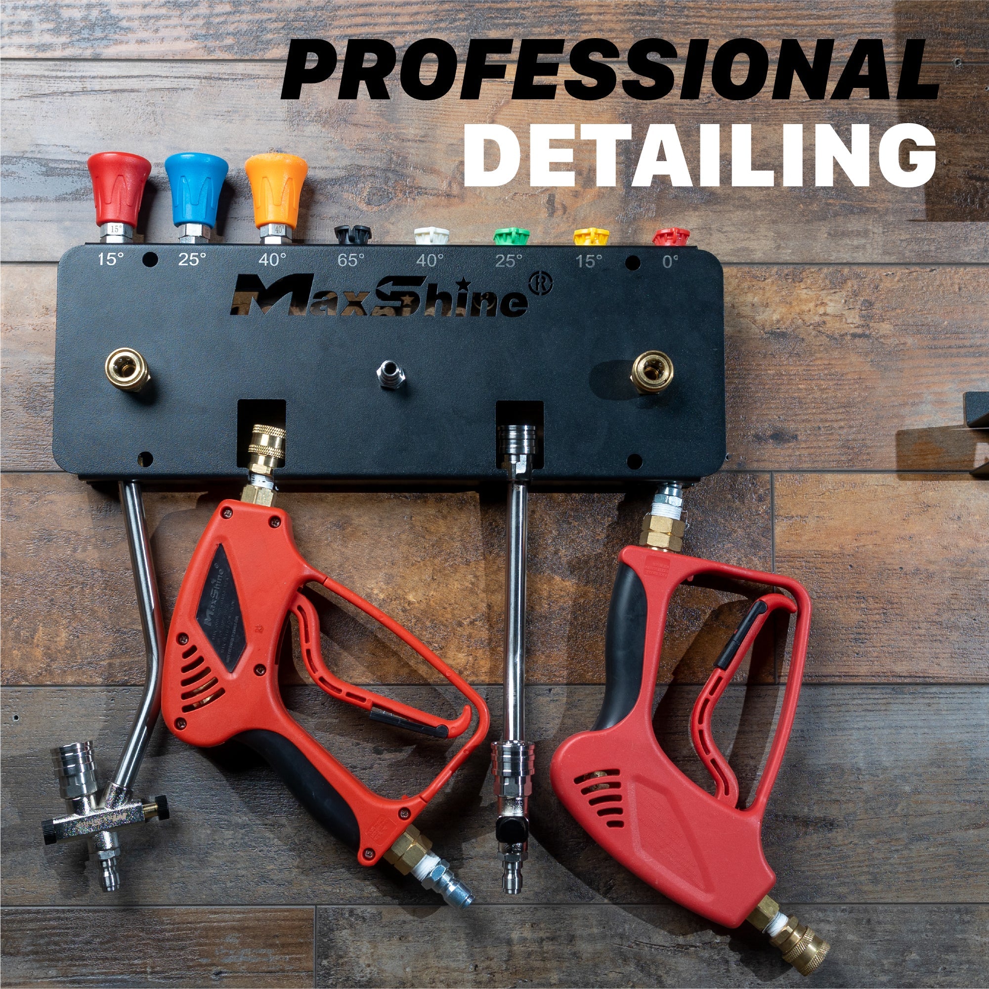 Foam Cannon Wall Mount The Foam Cannon Wall Mount ensures a tidy and orderly arrangement of your car washing tools, securely accommodating up to three foam