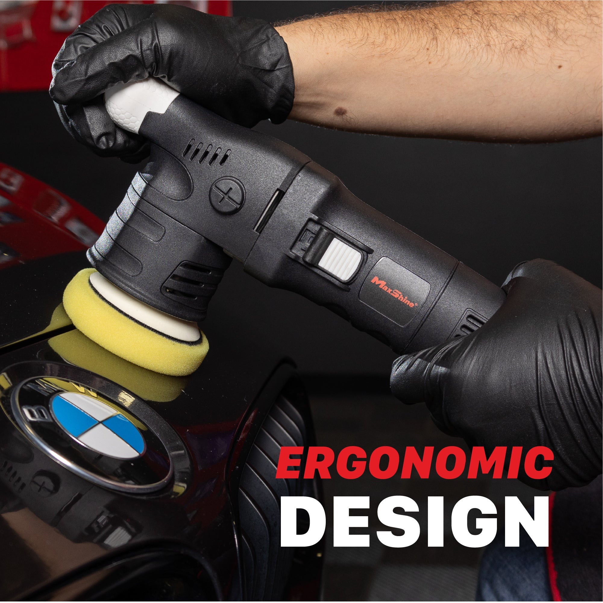 Maxshine Orbital Polisher | M312 - 3in Plate, 12mm Throw, 550W - detail shot 11