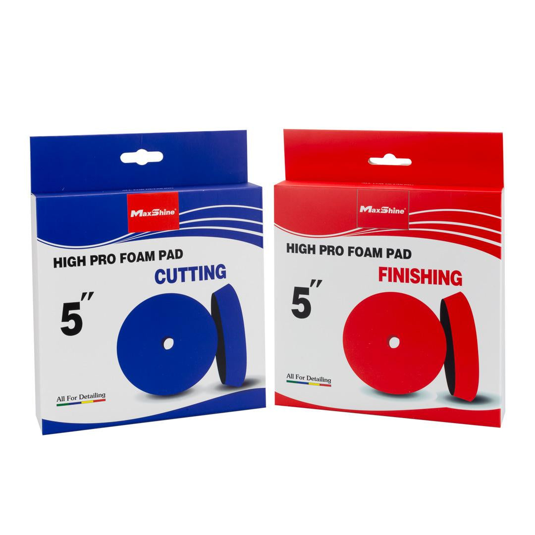 Maxshine Car Polisher Pads | High Profile Foam Pads - 5in, 6in in use - professional detailing application