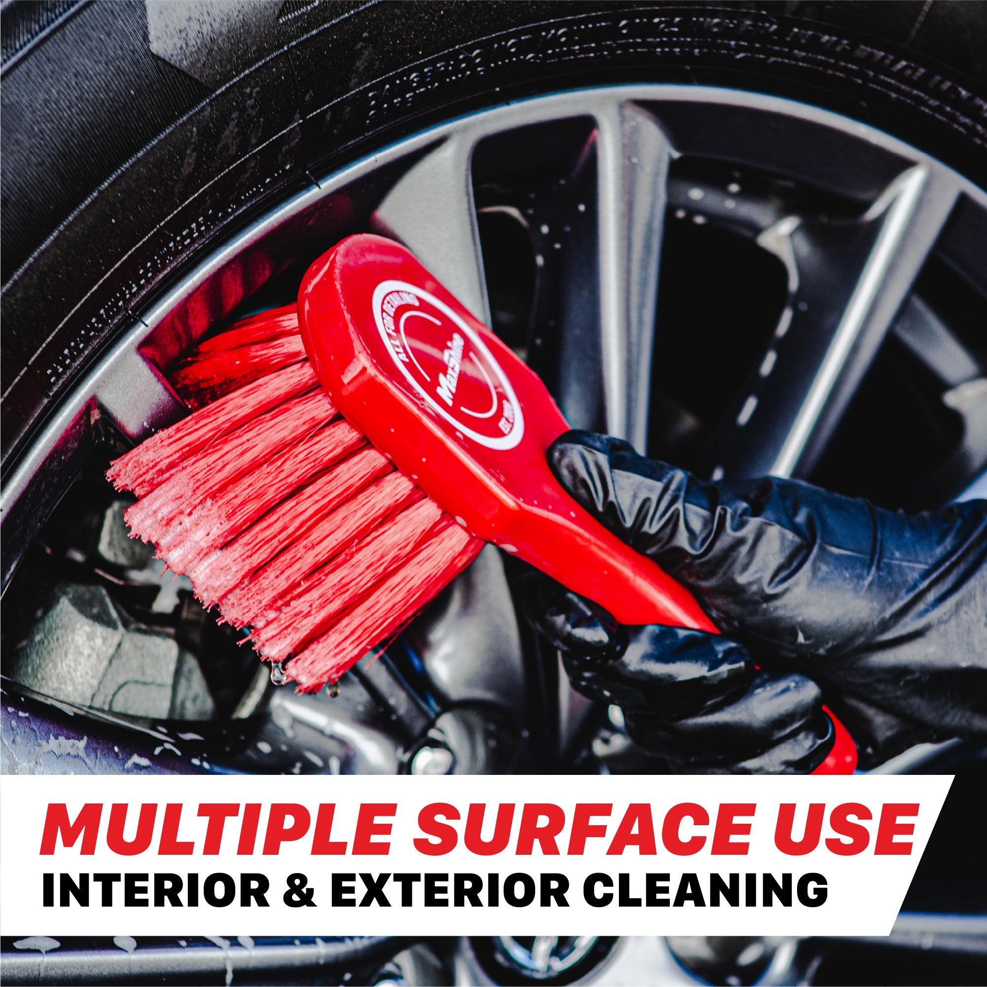 Car Wheel Brush - PVC Bristles, PP Handle, 8" Long The car wheel brush is medium to light-duty for cleaning the wheels. Crafted from a PP handle and PVC hair
