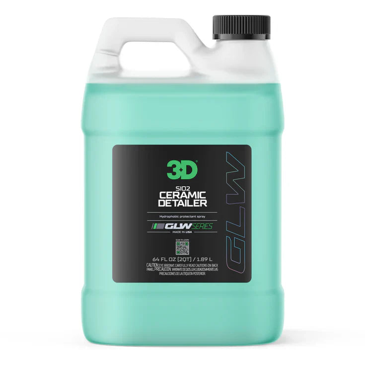 3D Car Care 3D GLW SIO2 CERAMIC DETAILER 64 OZ in use - professional detailing application