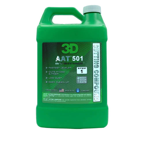 3D Car Care 3D 501 AAT RUBBING COMPOUND GALLON in use - professional detailing application