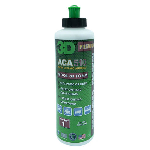 3D Car Care 3D 510 PREMIUM COMPOUND 8 OZ. in use - professional detailing application