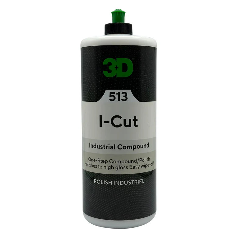 3D Car Care 3D I CUT COMPOUND 513 QUART in use - professional detailing application