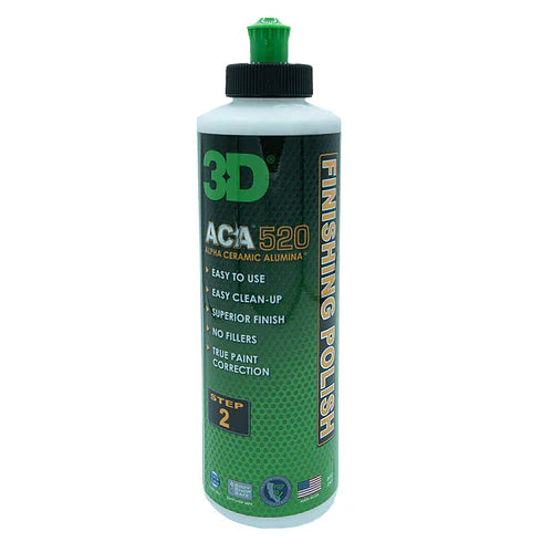 3D Car Care 3D 520 ACA FINISHING POLISH 8 OZ in use - professional detailing application