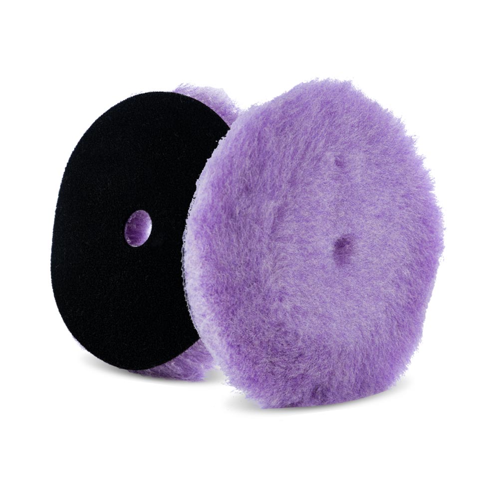 Lake Country Purple Foamed Wool Pad - 6 in