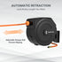 The reel has a strong rewind spring and a smart lock, and is more lightweight than steel reels.