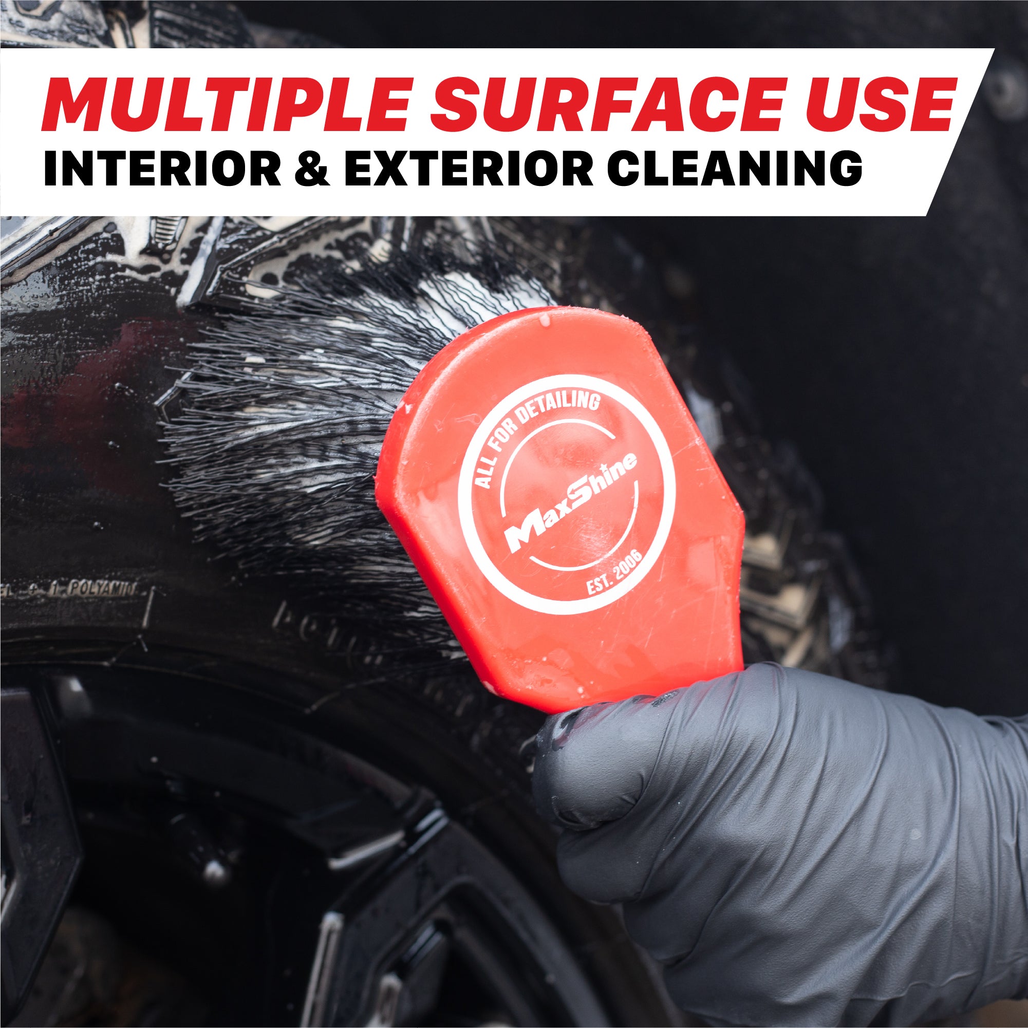 The Deep Clean Brush The deep clean brush is a Heavy-Duty used for cleaning carpets and even wheels and tires; it effortlessly removes dirt and debris on your