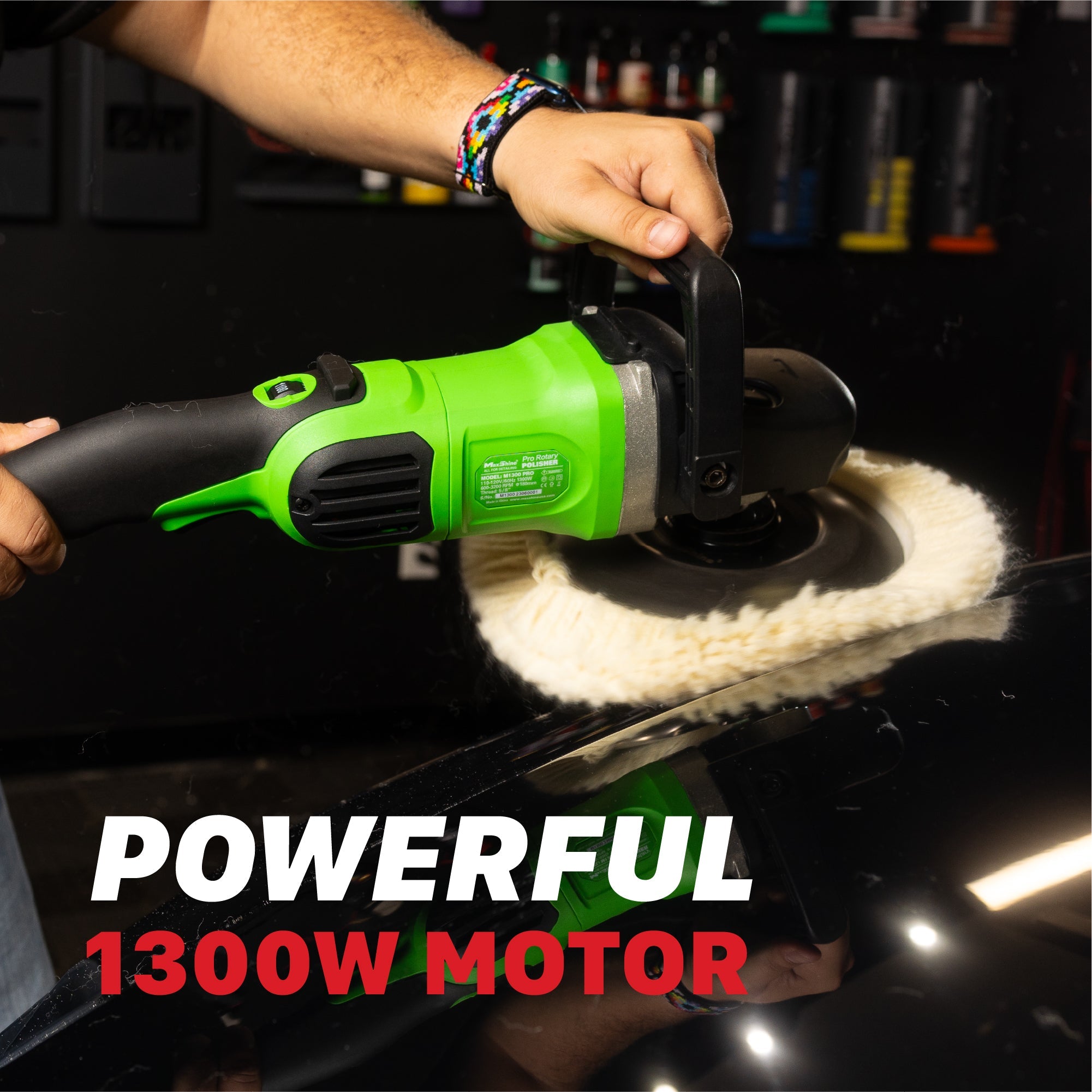 The Rotary Polisher M1300 Pro Seamless Operation for Extensive Coverage This rotary polisher, the powerful M1300 Pro, is the ultimate choice for professionals