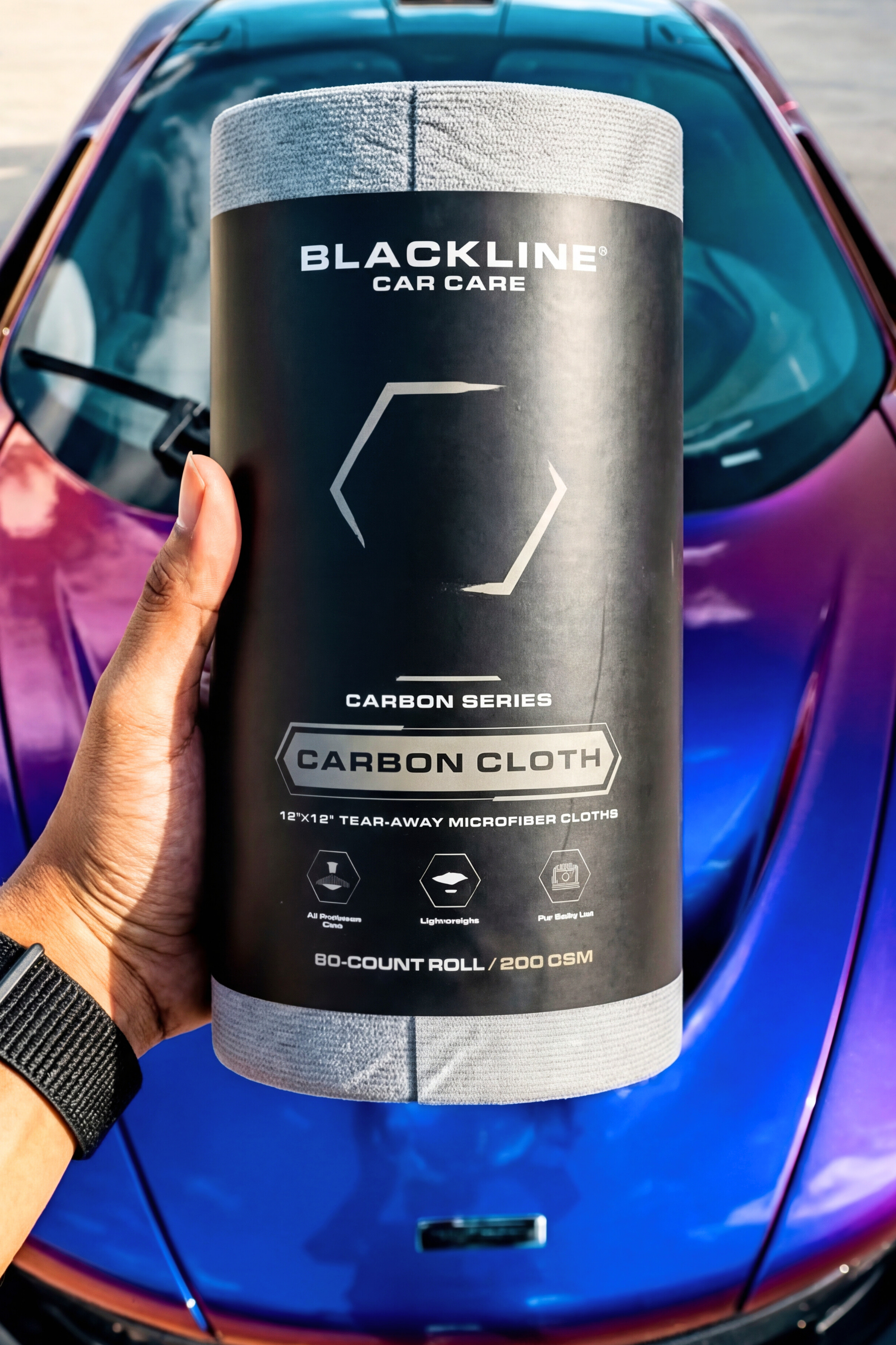 Blackline Car Care BLACKLINE® CARBON CLOTH - detail shot 4