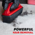 Hair Removal Brush On Carpet The hair removal brush, made of electrostatic rubber, is ideal for effectively picking up hair from carpets in your car or home.