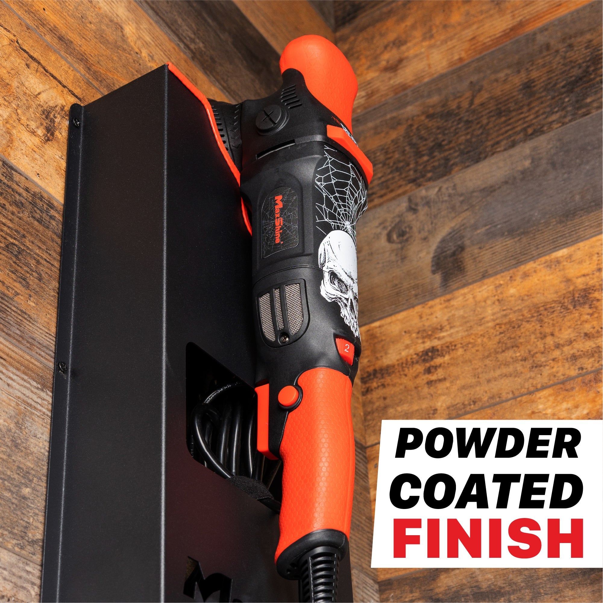 Wall Holder for Polishers This Wall Holder for Polishers is the perfect solution for mobile detailers and anyone who wants to keep their workspace organized.