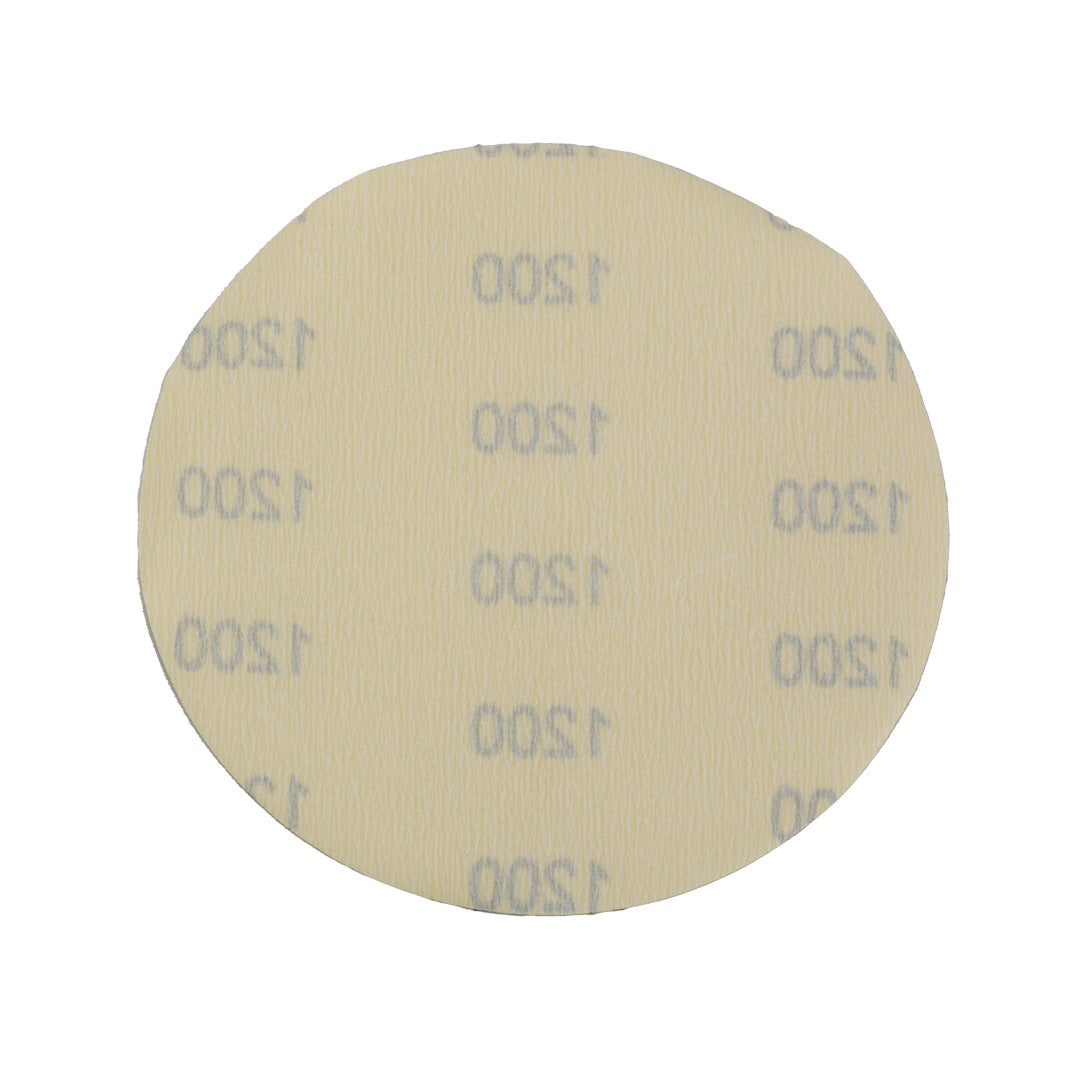 The 6" Sanding Paper Discs The sanding paper discs include 6-inch discs with fine grit ranging from 1200, 1500, 2000, and 3000 grits, working perfectly on