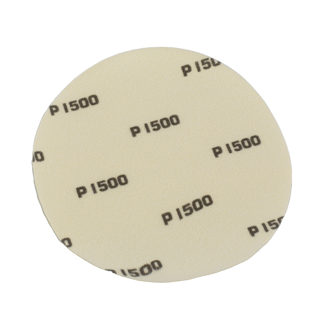 The 6" Sanding Paper Discs The sanding paper discs include 6-inch discs with fine grit ranging from 1200, 1500, 2000, and 3000 grits, working perfectly on