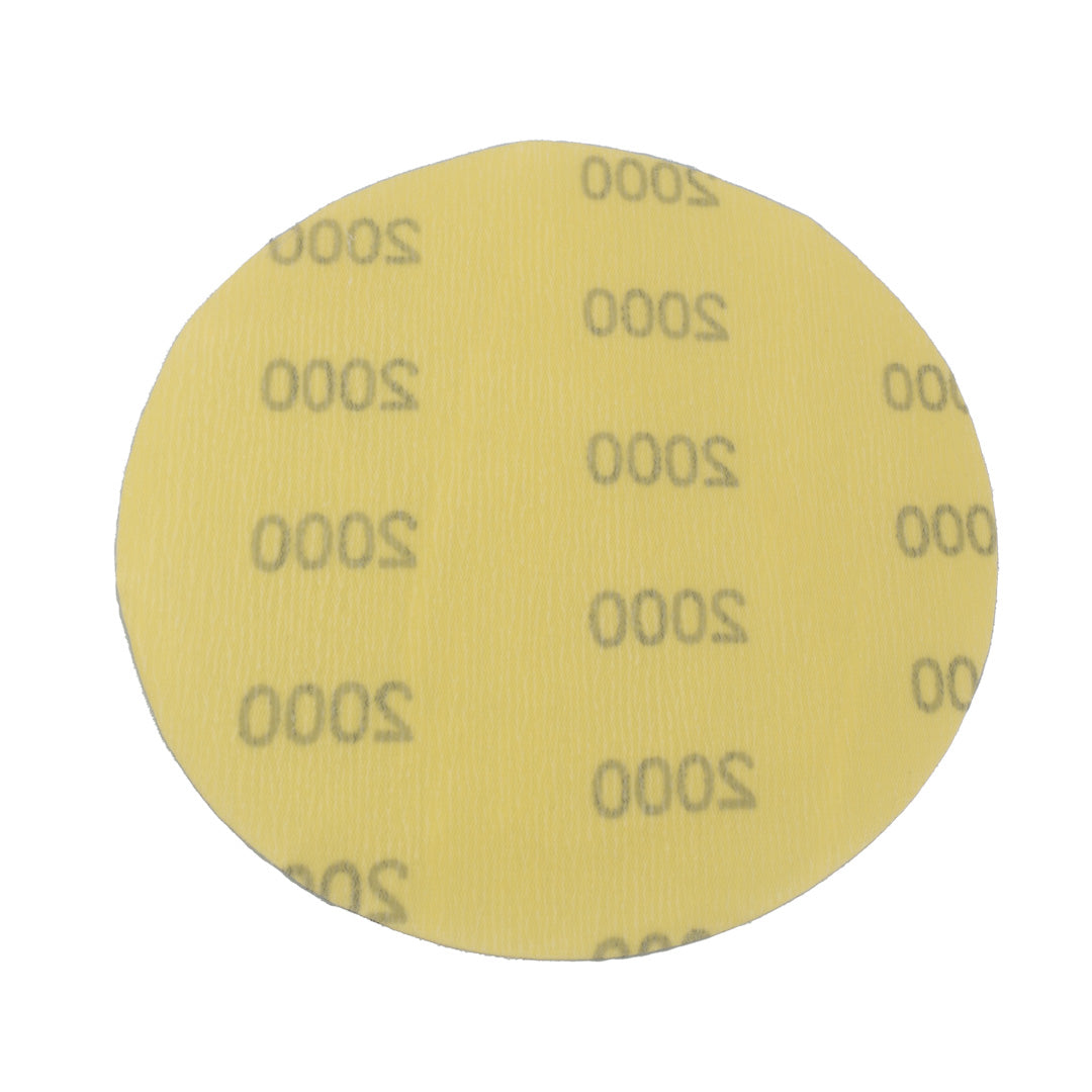 The 6" Sanding Paper Discs The sanding paper discs include 6-inch discs with fine grit ranging from 1200, 1500, 2000, and 3000 grits, working perfectly on