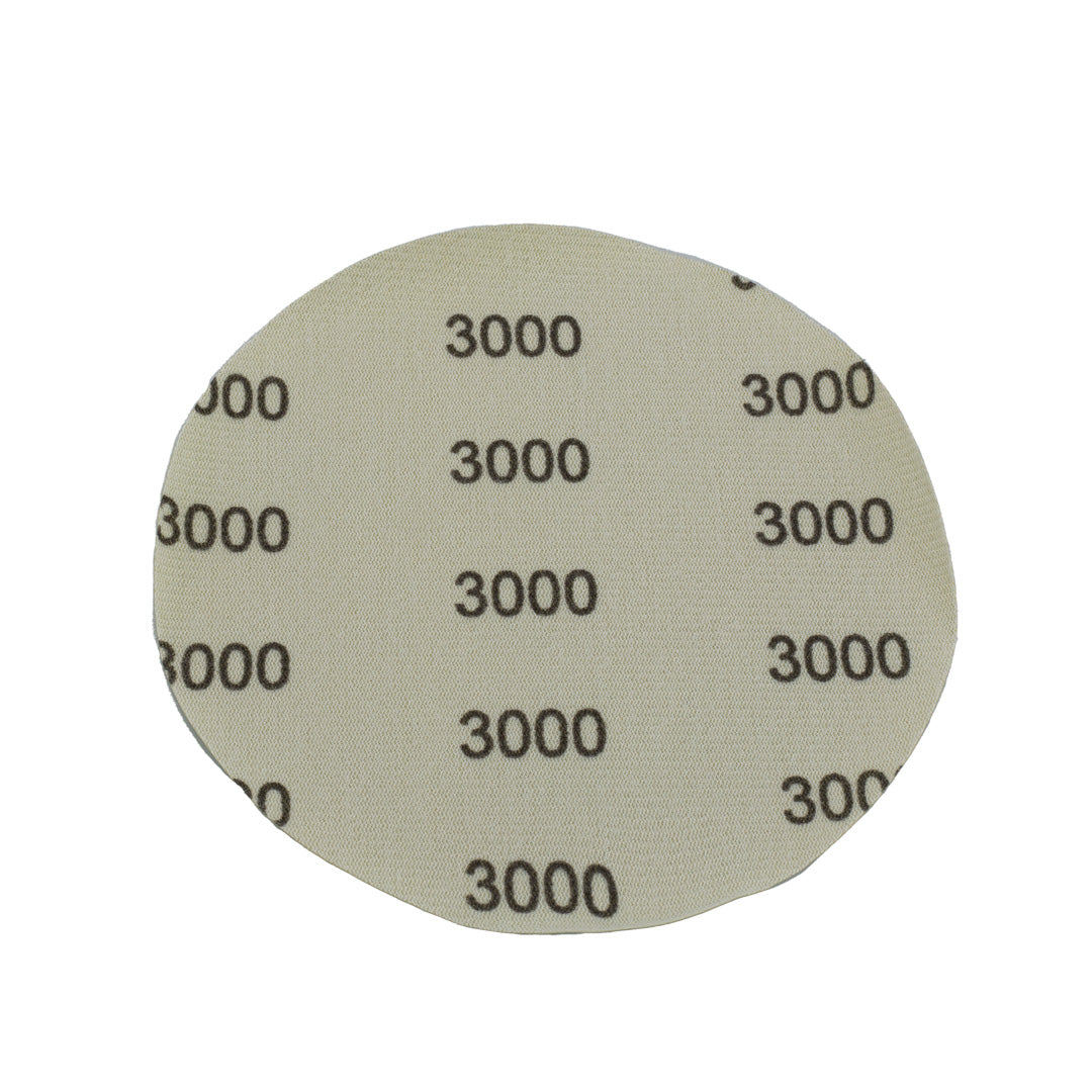 The 6" Sanding Paper Discs The sanding paper discs include 6-inch discs with fine grit ranging from 1200, 1500, 2000, and 3000 grits, working perfectly on