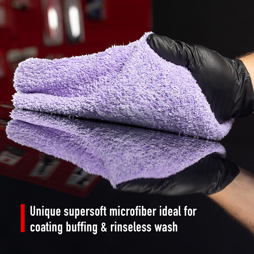 Maxshine Microfiber Cleaning | 600GSM Plush Microfiber Buffing Towel - detail shot 24
