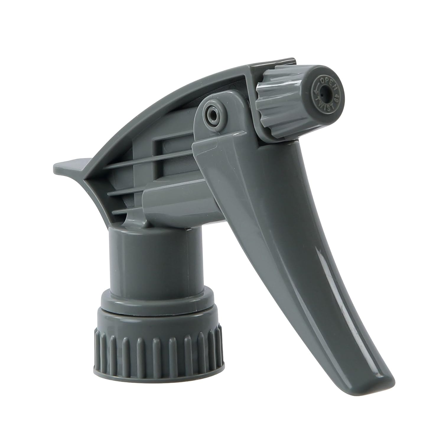 Gray spray nozzle on a white background