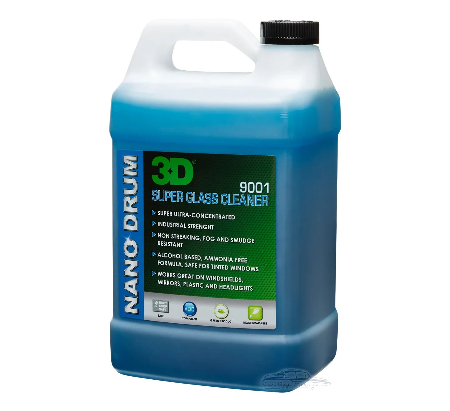 3D Car Care 3D SUPER GLASS CLEANER 1GAL in use - professional detailing application