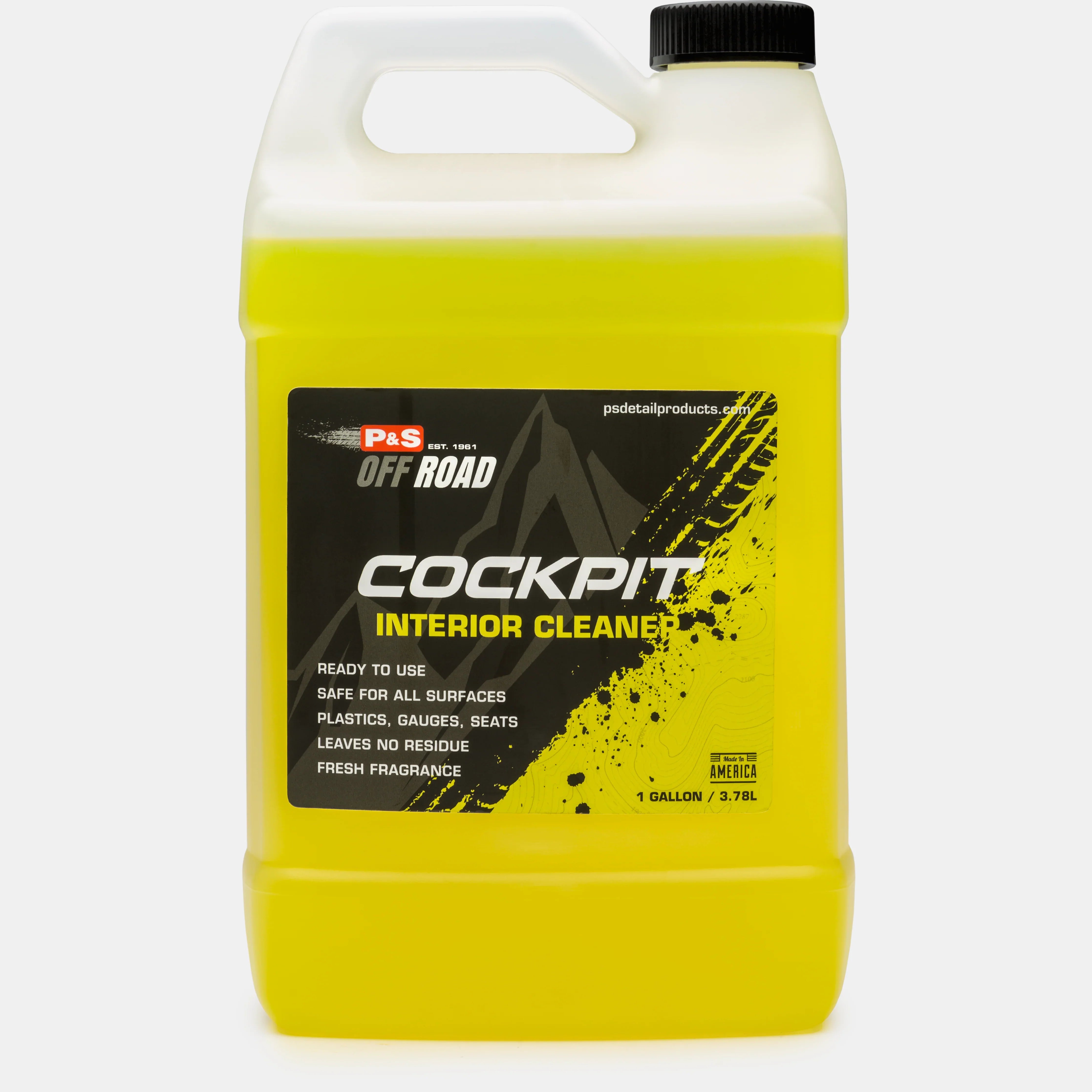 P&S Detailing Products P&S Cockpit Interior Cleaner 1G product closeup - auto detailing equipment