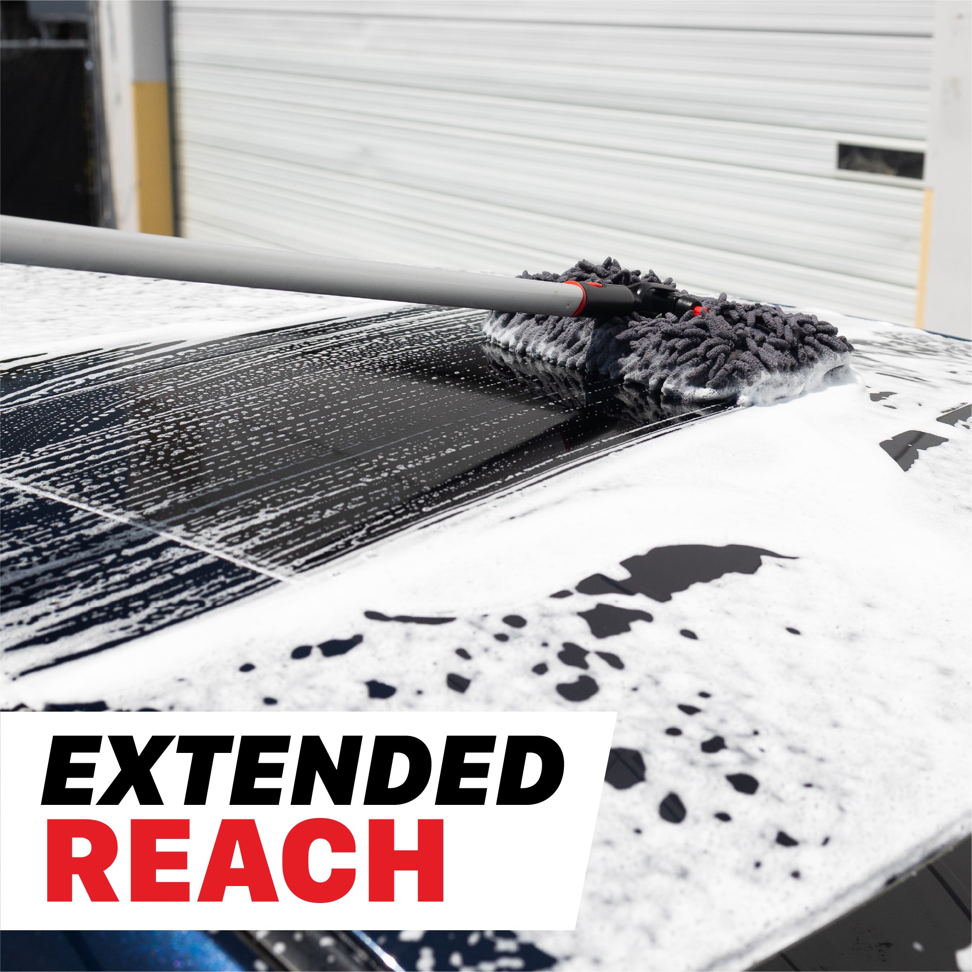 Car Wash Tool Extendable Wash Mitt for Large Vehicles Our premium car wash tool, the IncrediStick, is a telescopic car wash mop that conquers unreachable grime