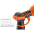 9 adjustable hose nozzle spray modes: Center, Mist, Flat, Soaker, Cone, Rinse, Shower, Angle, Vertica.
