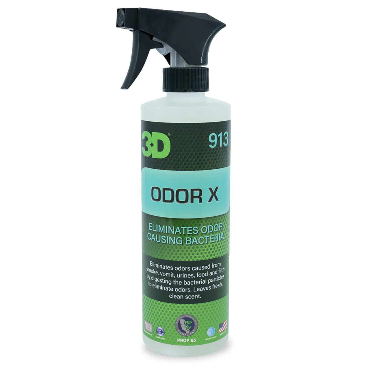 3D Car Care 3D ODOR X PINT product closeup - auto detailing equipment