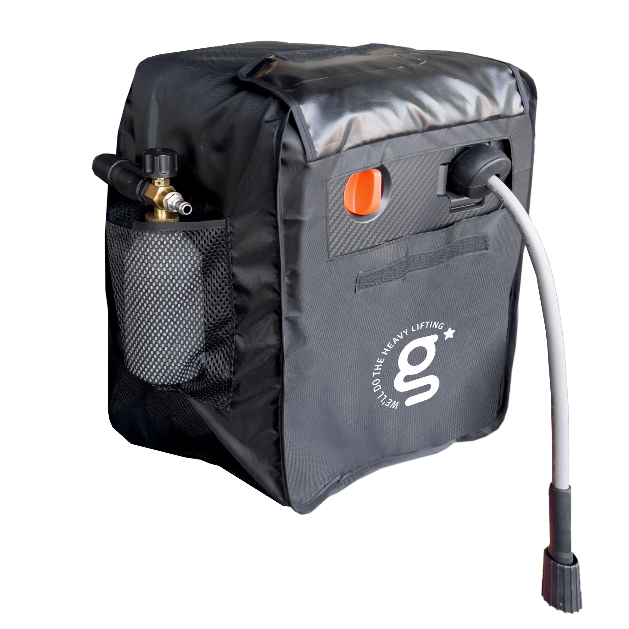 Giraffe Tools Grandfalls Pressure Washer Cover is specially crafted, it can help extend the outer casing's lifespan and shield the pressure washer from the
