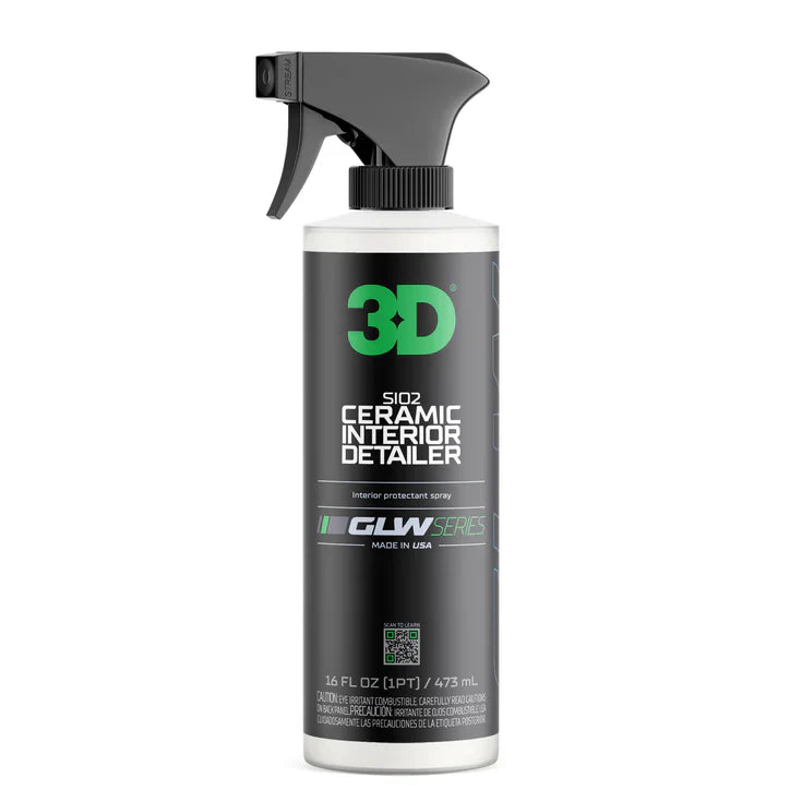 3D Car Care 3D GLW SIO2 CERAMIC INTERIOR DET PT in use - professional detailing application