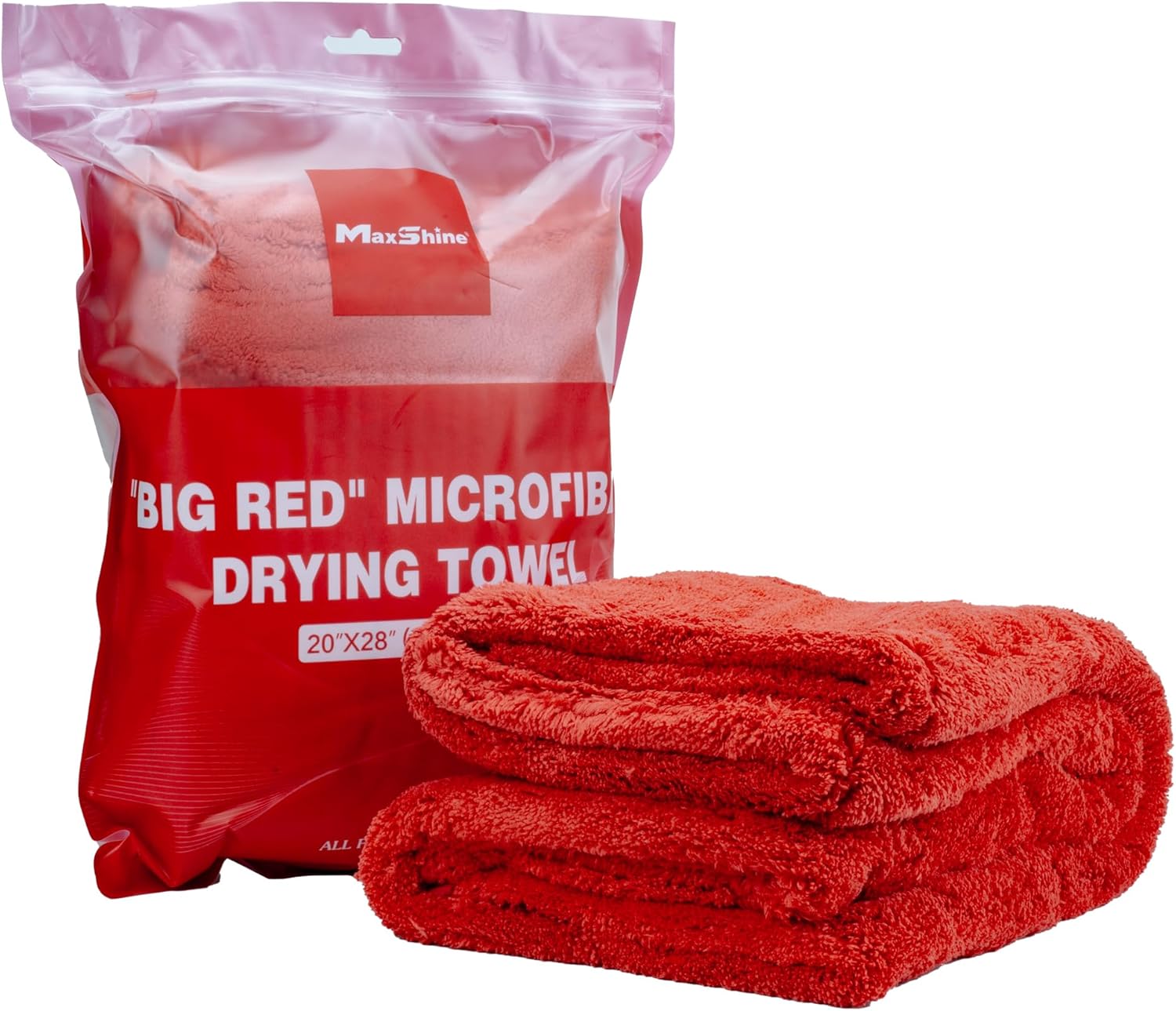 Maxshine 1000GSM "Big Red" Drying Microfiber Towel - detail shot 12