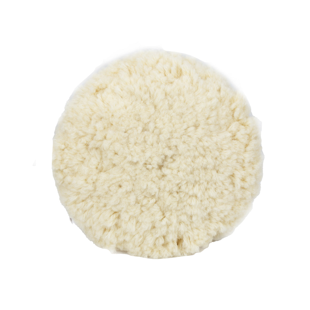 Wool Buffing Pads 9in Pads for Rotary Polisher Rotary Wool Buffing Pads are constructed from 100% Australian wool which effortlessly tackle heavy swirling