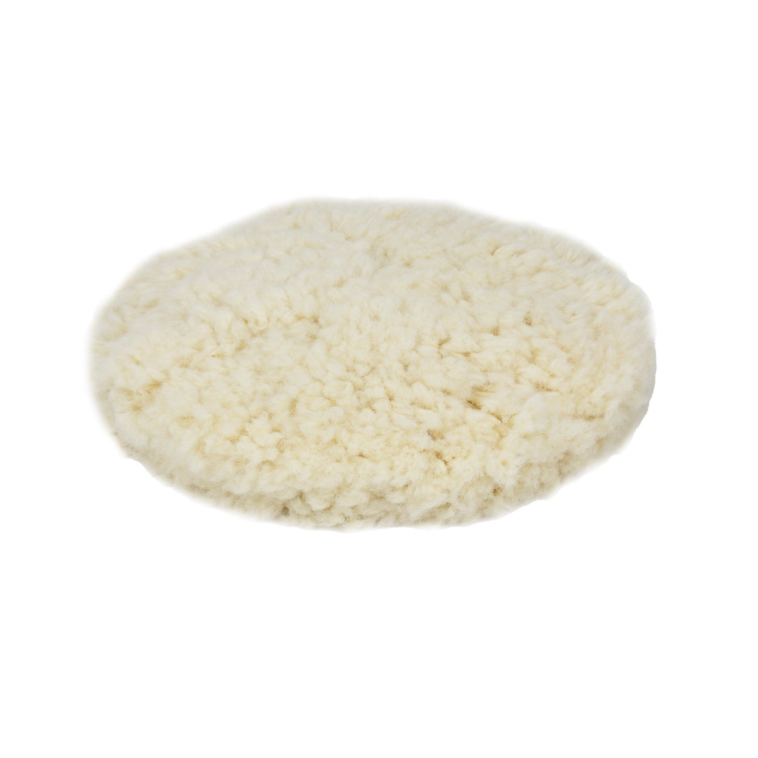 Wool Buffing Pads 9in Pads for Rotary Polisher Rotary Wool Buffing Pads are constructed from 100% Australian wool which effortlessly tackle heavy swirling