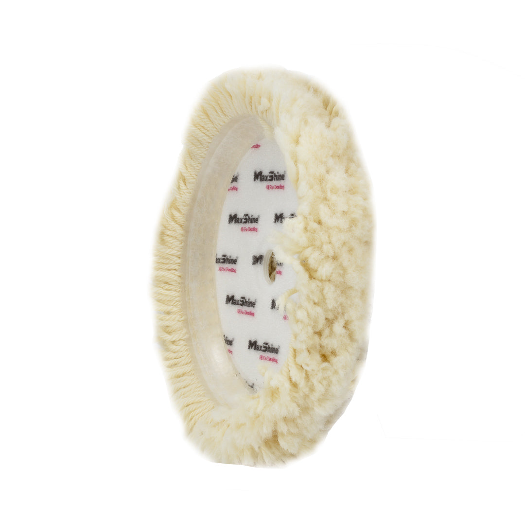 Wool Buffing Pads 9in Pads for Rotary Polisher Rotary Wool Buffing Pads are constructed from 100% Australian wool which effortlessly tackle heavy swirling