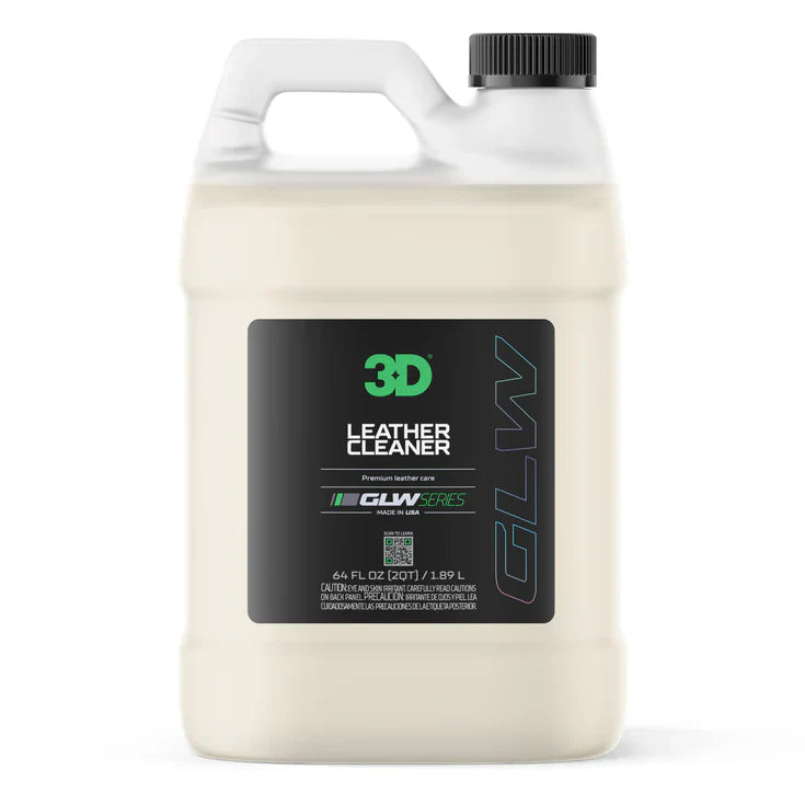 3D Car Care 3D GLW LEATHER CLEANER 64 OZ in use - professional detailing application