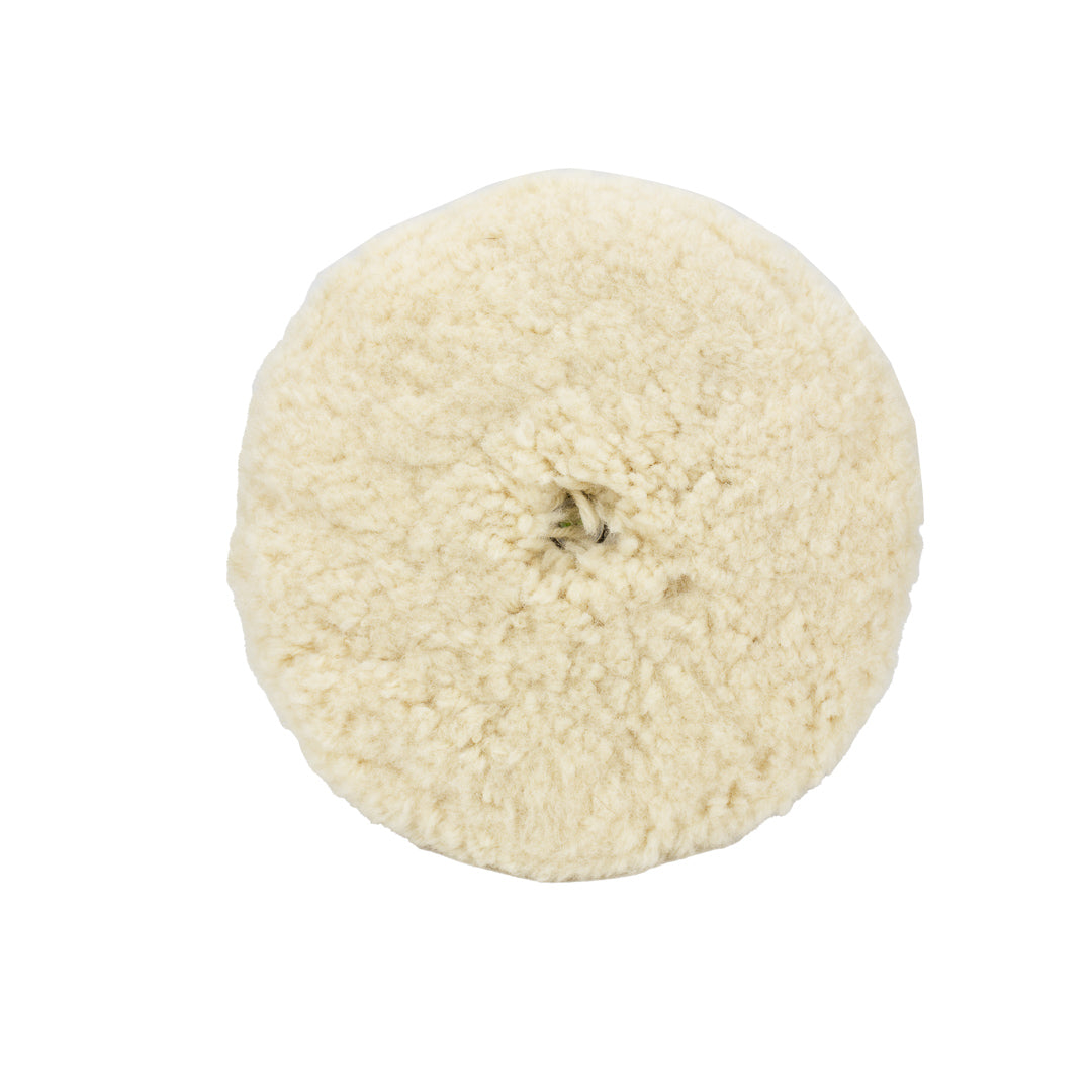 Wool Buffing Pads 9in Pads for Rotary Polisher Rotary Wool Buffing Pads are constructed from 100% Australian wool which effortlessly tackle heavy swirling