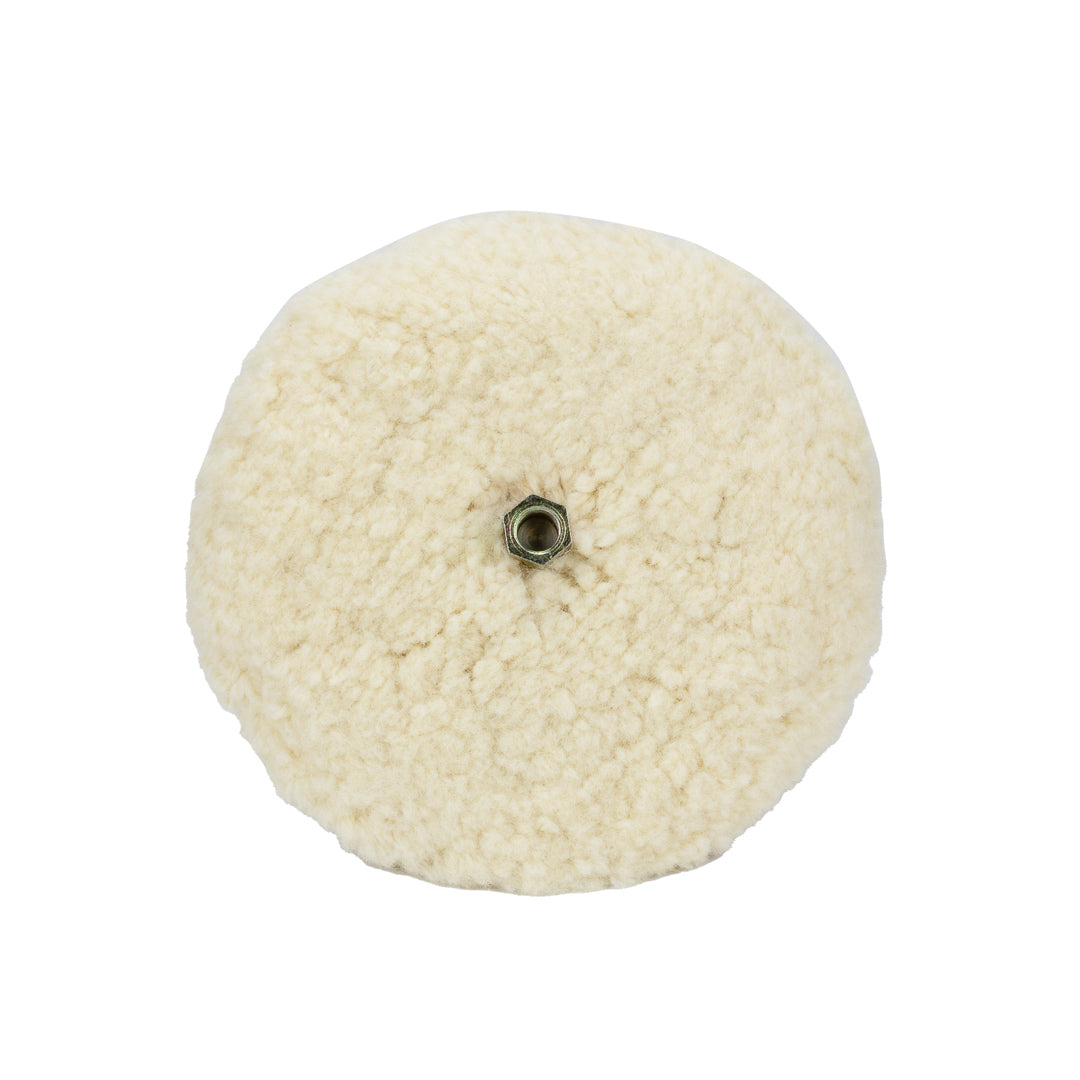 Wool Buffing Pads 9in Pads for Rotary Polisher Rotary Wool Buffing Pads are constructed from 100% Australian wool which effortlessly tackle heavy swirling