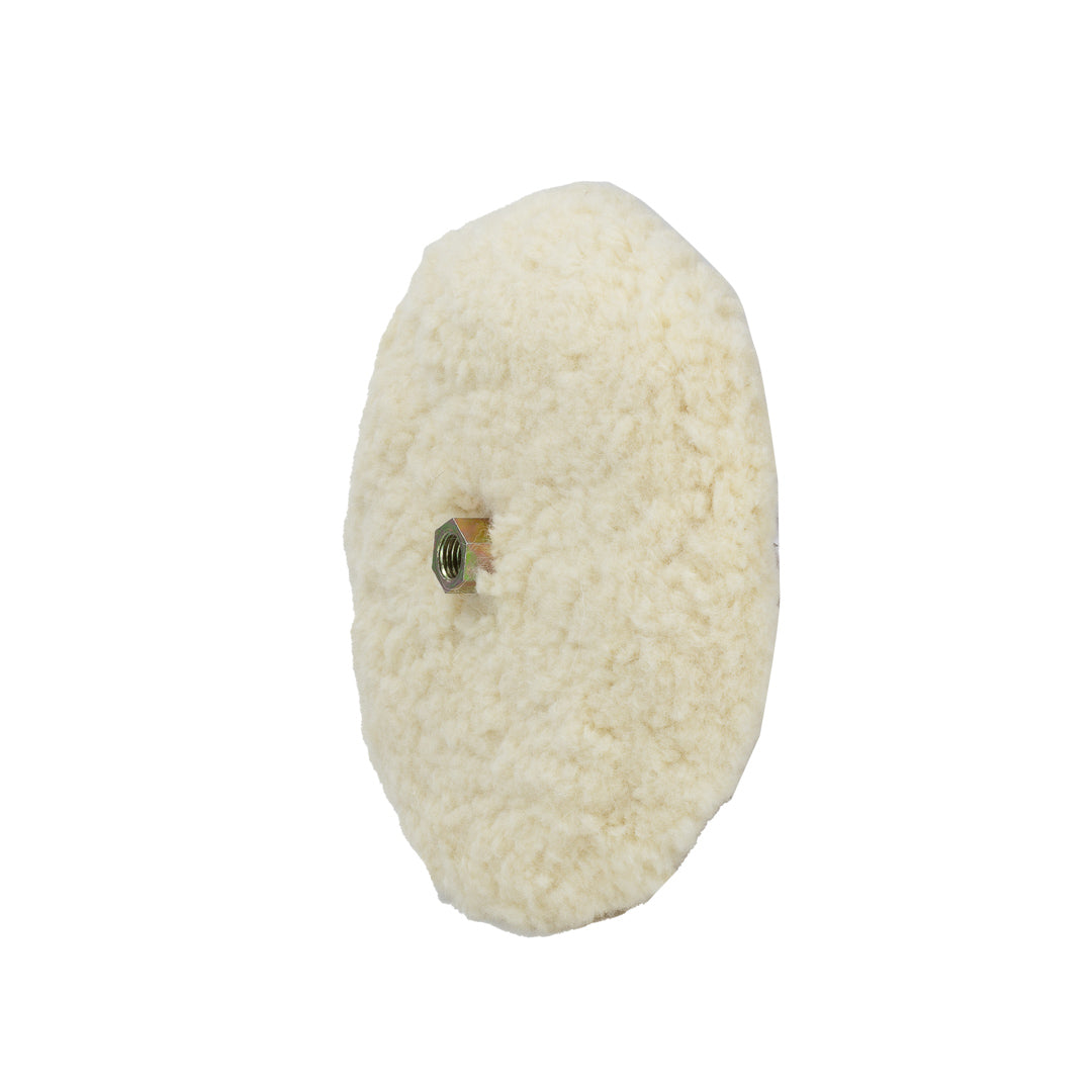 Wool Buffing Pads 9in Pads for Rotary Polisher Rotary Wool Buffing Pads are constructed from 100% Australian wool which effortlessly tackle heavy swirling