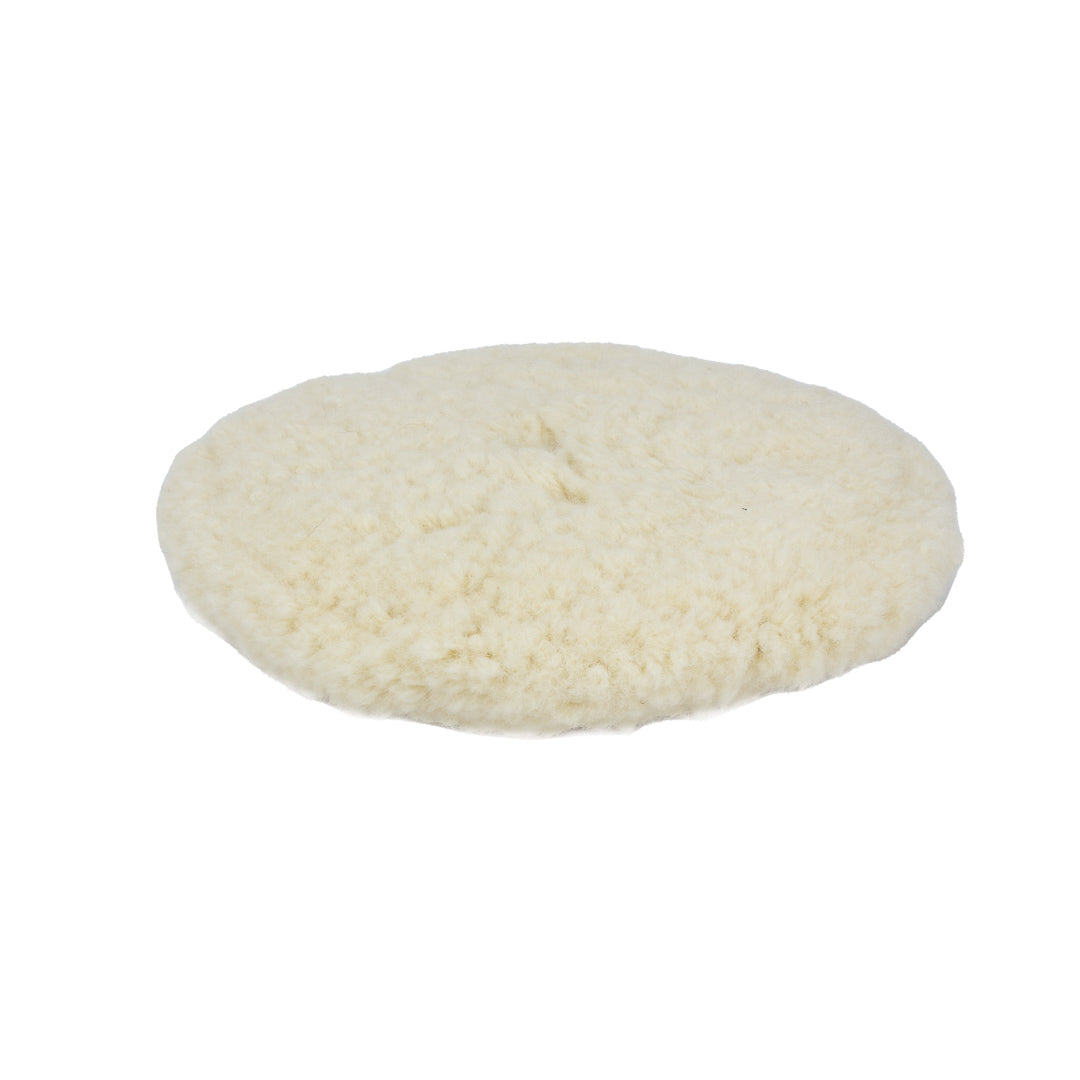 Wool Buffing Pads 9in Pads for Rotary Polisher Rotary Wool Buffing Pads are constructed from 100% Australian wool which effortlessly tackle heavy swirling