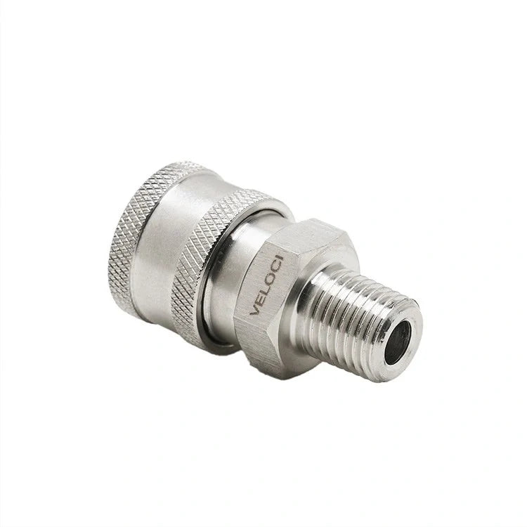 Veloci Stainless Steel Coupler 1/4" MPT