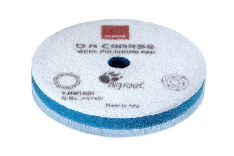 Pal Automotive D-A COARSE Wool Polishing Pad 6" NEW VERSION in use - professional detailing application