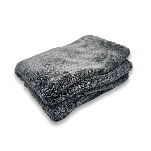 3D Car Care 3D Gray HYDRO-FIL Ultra-Thick 1200 GSM Premium Microfiber Towel 20X24 G-45GR in use - professional detailing application