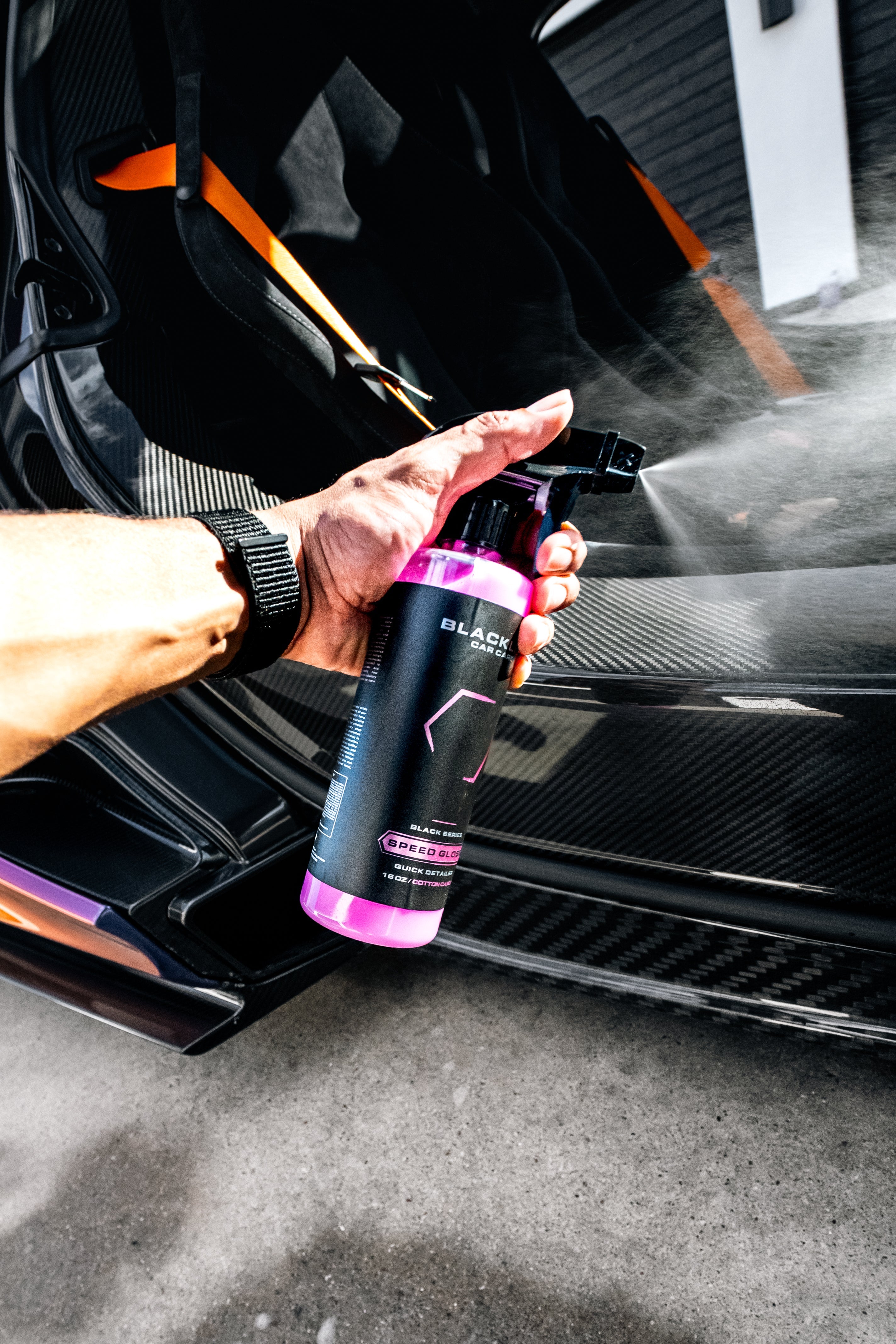 Blackline Car Care BLACKLINE® SPEED GLOSS QUICK DETAILER product closeup - auto detailing equipment